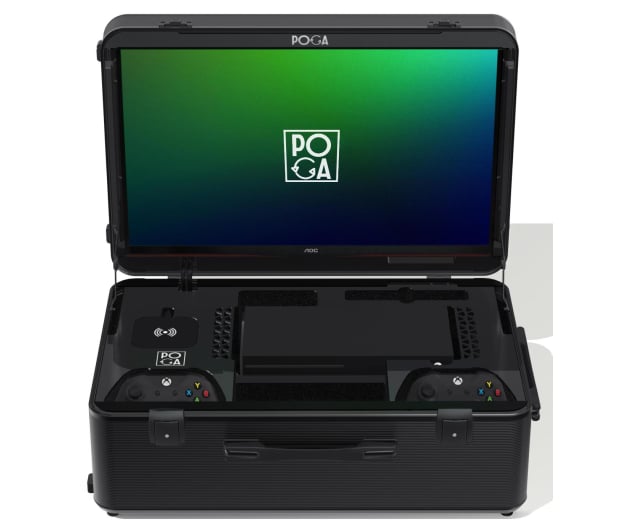 PoGa Mobilna walizka POGA Sly Black z monitorem - 1133216 - zdjęcie 2