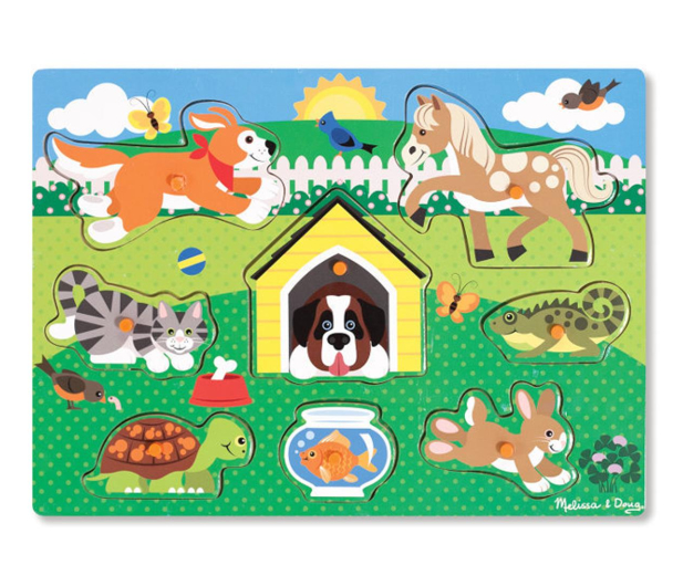 Melissa & Doug Puzzle drewniane Zwierzęta domowe - 1133434 - zdjęcie