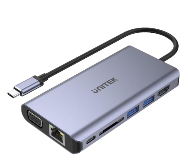 Unitek Hub USB-C 8w1 PD 100W - 1122405 - zdjęcie
