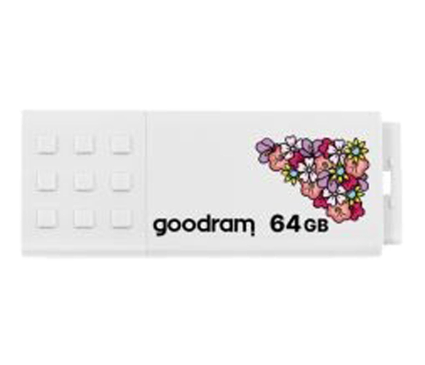 GOODRAM 64GB UME2 odczyt 20MB/s USB 2.0 spring white - 1123108 - zdjęcie