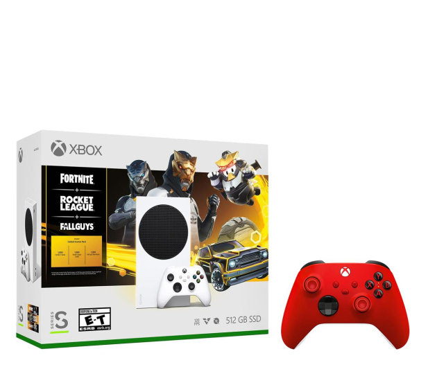 Microsoft Xbox Series S DLC + Xbox Series Controller - Pulse Red - 1123827 - zdjęcie