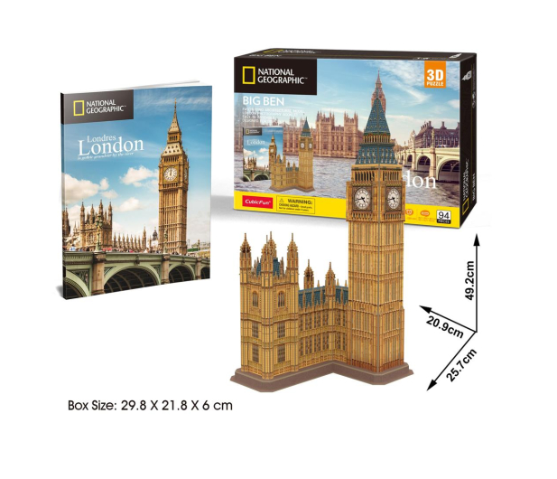 Cubic fun Puzzle 3D National Geographic Big Ben - 1124078 - zdjęcie 3