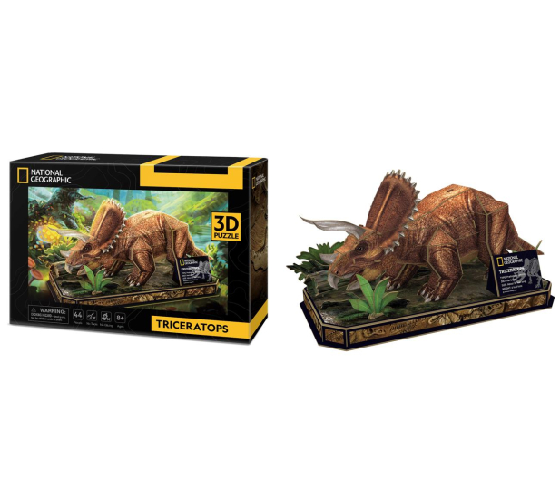 Cubic fun Puzzle 3D National Geographic Triceratops - 1124103 - zdjęcie 2