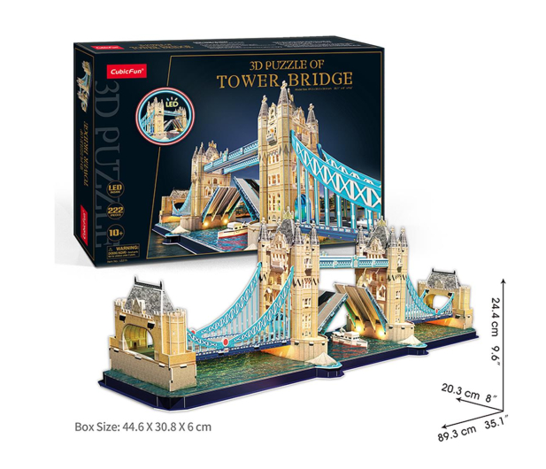 Cubic fun Puzzle 3D Tower Bridge LED L531h - 1124125 - zdjęcie 3