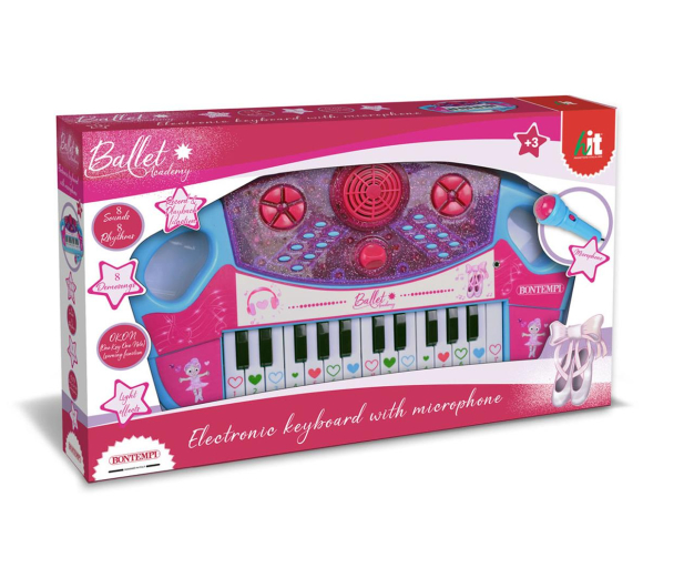 Bontempi Elektroniczny Keyboard z mikrofonem - 1124571 - zdjęcie 2