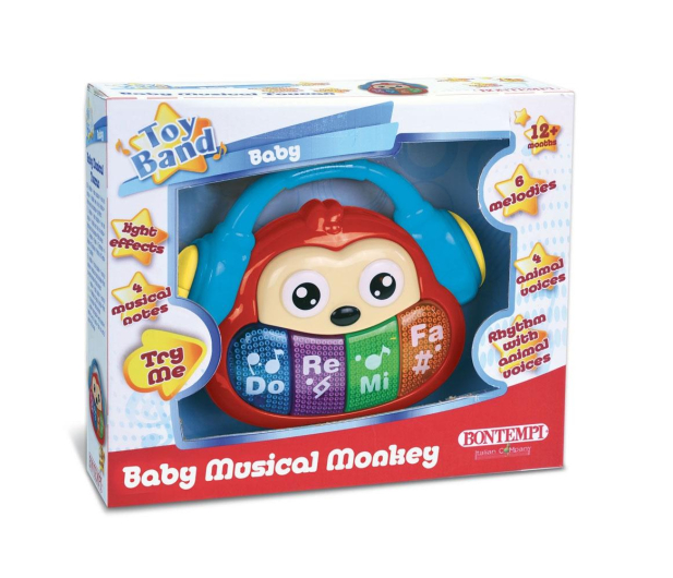 Bontempi Baby Muzyczna małpka - 1124602 - zdjęcie