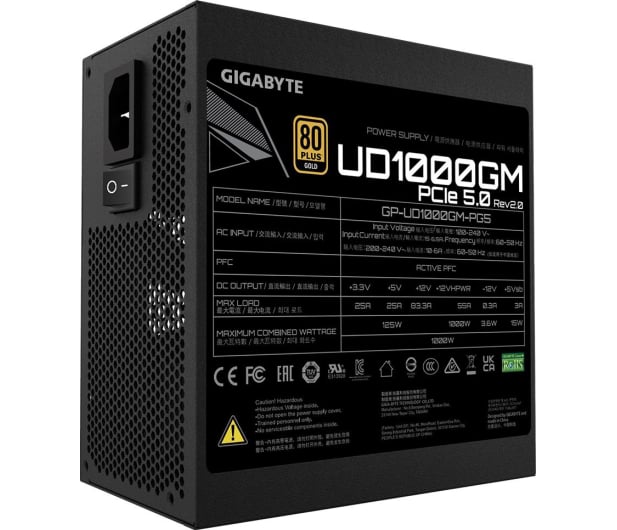 Gigabyte UD1000GM PG5 1000W 80 Plus Gold ATX 3.0 - 1125110 - zdjęcie 4