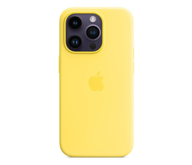 Apple Silikonowe etui z MagSafe iPhone 14 Pro słoneczny - 1124984 - zdjęcie