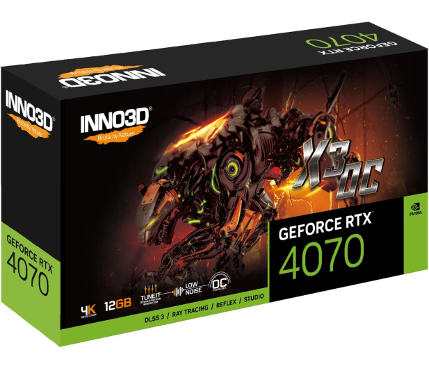 Inno3D GeForce RTX 4070 X3 OC 12GB GDDR6X - 1130784 - zdjęcie 3