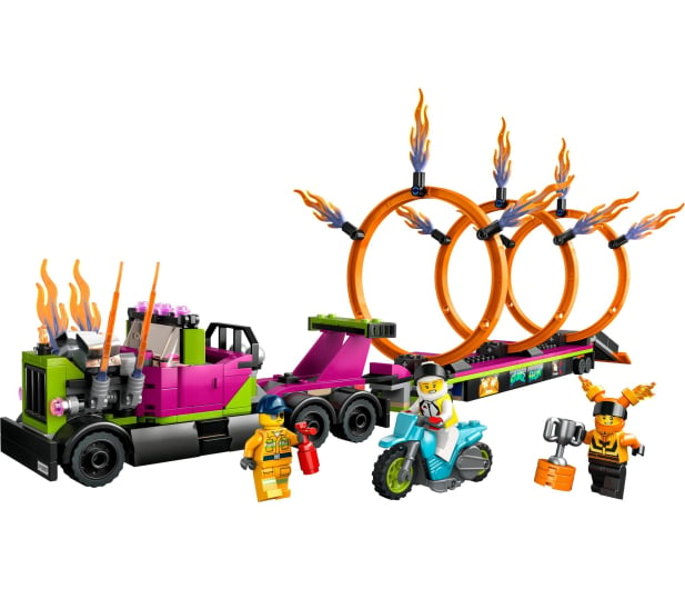 LEGO City 60357 Wyzwanie kaskaderskie – ciężarówka i obręcze - 1091284 - zdjęcie 2