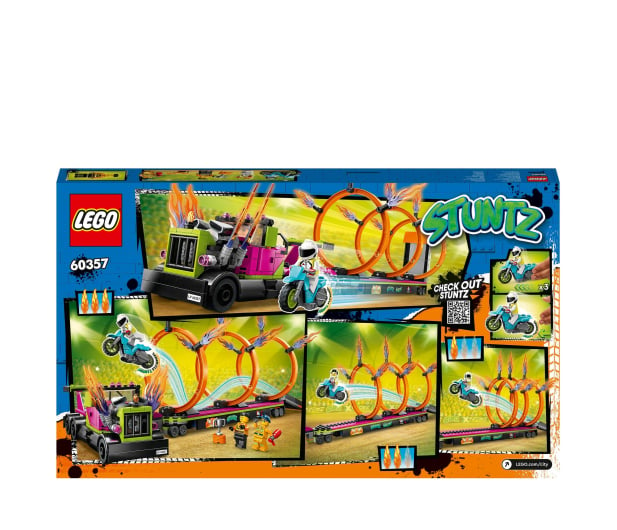LEGO City 60357 Wyzwanie kaskaderskie – ciężarówka i obręcze - 1091284 - zdjęcie 6