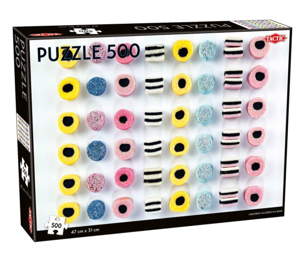 Tactic Puzzle 500 el. Liquorice allsorts in a row - 1137584 - zdjęcie