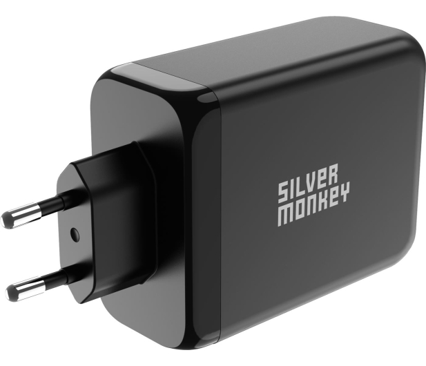 Silver Monkey Ładowarka sieciowa GaN 200W USB-C PD + USB 3.0 QC B - 1097686 - zdjęcie 5