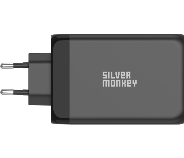Silver Monkey Ładowarka sieciowa GaN 130W USB-C PD + USB 3.0 QC B - 1097681 - zdjęcie 4