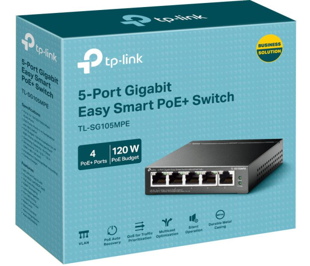 TP-Link 5p TL-SG105MPE (5x10/100/1000Mbit, 4xPoE+) - 1137481 - zdjęcie 3