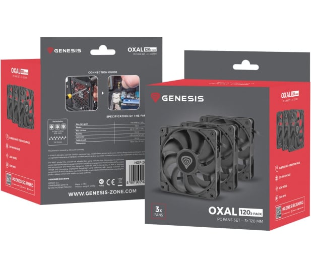 Genesis Oxal 120 Triple Pack 3x120mm - 1139536 - zdjęcie 9