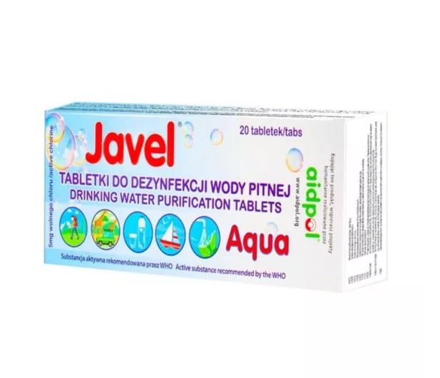Javel Tabletki Javel Aqua do uzdatniania wody 20 szt - 1016841 - zdjęcie