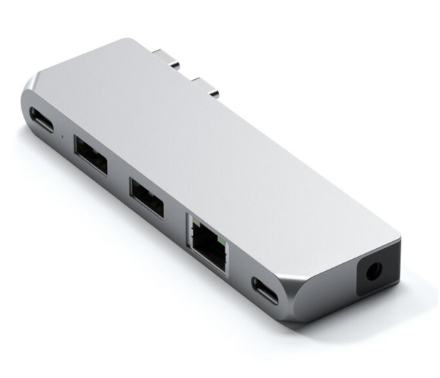 Satechi Pro Hub mini for MacBook (2xUSB-C, 2xUSB-A, RJ-45) (silver) - 1144371 - zdjęcie