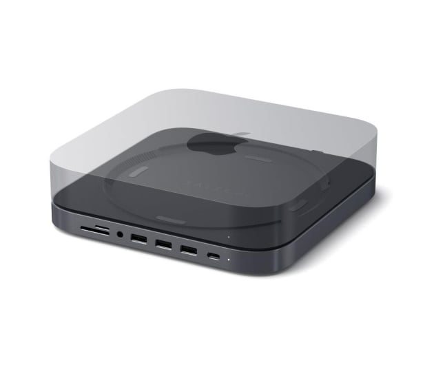 Satechi Aluminum Hub Mac Mini (USB-C, 3xUSB-A, micro/SD) space gray - 1144418 - zdjęcie 3