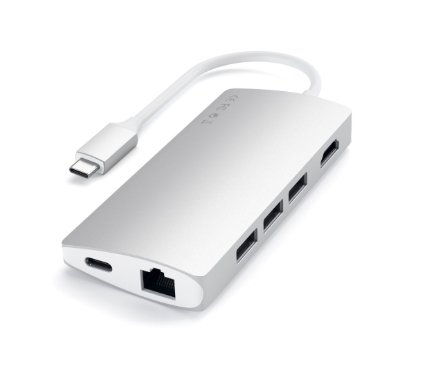 Satechi Aluminium Adapter V2 (USB-C, 3xUSB-A, 4K HDMI, mSD) (silver) - 1144468 - zdjęcie 4