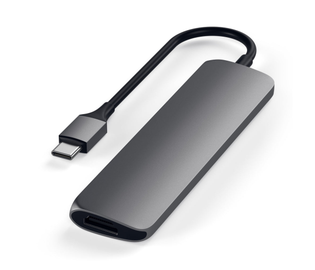 Satechi Aluminium Adapter Slim (USB-C, 4K HDMI, 2x USB-A)(space gr.) - 1144462 - zdjęcie 2