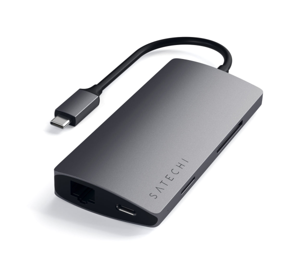 Satechi Aluminium Adapter V2 (USB-C, 3xUSB-A, 4K HDMI, mSD) - 1144470 - zdjęcie 2