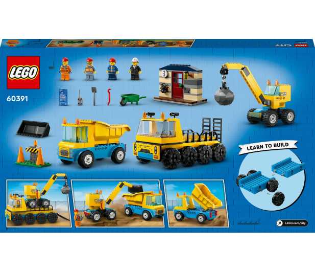LEGO City 60391 Ciężarówki i dźwig z kulą wyburzeniową - 1144459 - zdjęcie 7