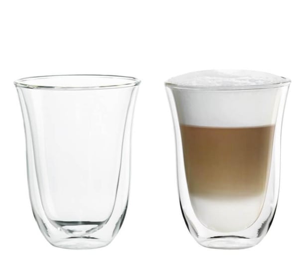 DeLonghi Szklanki do latte machiatto zestaw 2 sztuki - 335678 - zdjęcie