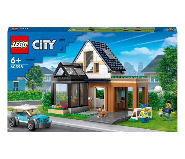 LEGO City 60398 Domek rodzinny i samochód elektryczny - 1144463 - zdjęcie