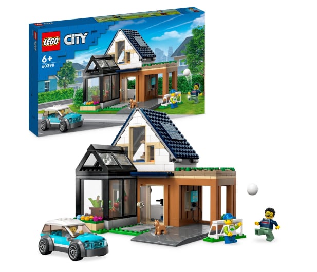 LEGO City 60398 Domek rodzinny i samochód elektryczny - 1144463 - zdjęcie 2