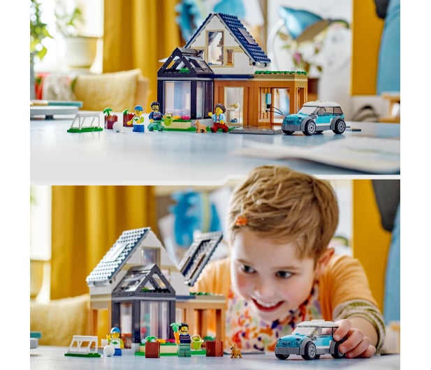 LEGO City 60398 Domek rodzinny i samochód elektryczny - 1144463 - zdjęcie 7