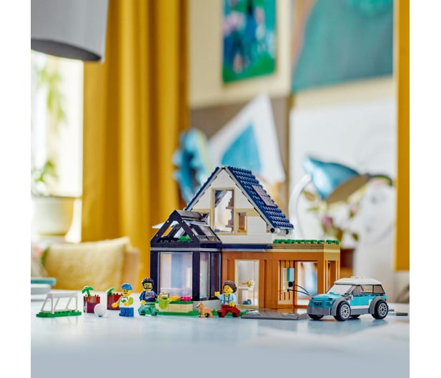LEGO City 60398 Domek rodzinny i samochód elektryczny - 1144463 - zdjęcie 14