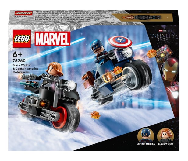 LEGO Marvel 76260 Motocykle Czarnej Wdowy i Kapitana Ameryki - 1144501 - zdjęcie