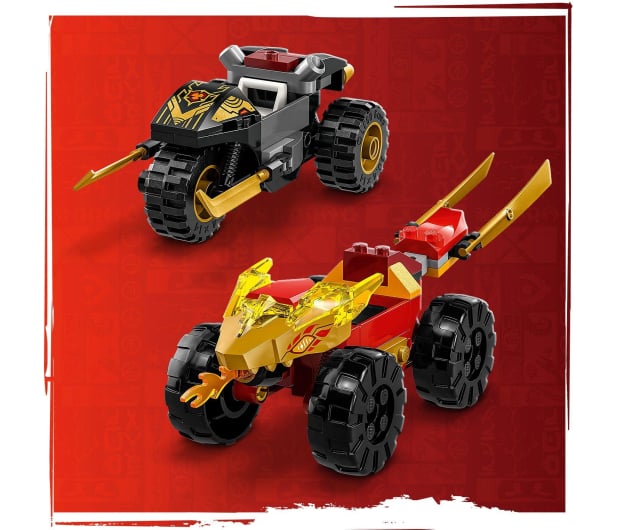 LEGO Ninjago 71789 Bitwa samochodowo-motocyklowa Kai vs. Ras - 1144467 - zdjęcie 10
