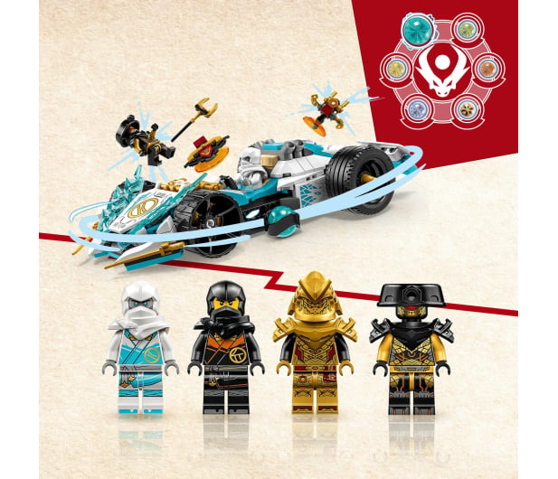 LEGO Ninjago 71791 Smocza moc Zane’a - wyścigówka spinjitzu - 1144472 - zdjęcie 6