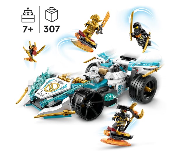 LEGO Ninjago 71791 Smocza moc Zane’a - wyścigówka spinjitzu - 1144472 - zdjęcie 4