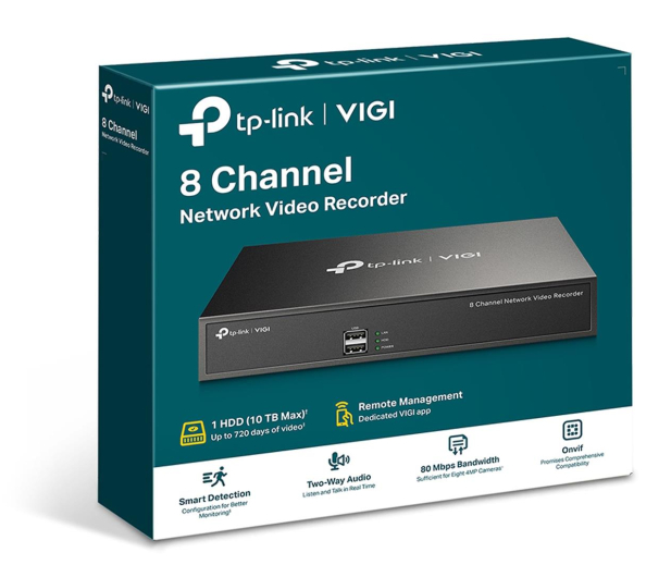 TP-Link VIGI NVR1008H 8-kanałowy sieciowy rejestrator wideo - 1146047 - zdjęcie 3