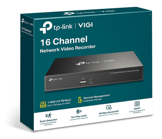 TP-Link VIGI NVR1016H 16-kanałowy sieciowy rejestrator wideo - 1146045 - zdjęcie 3