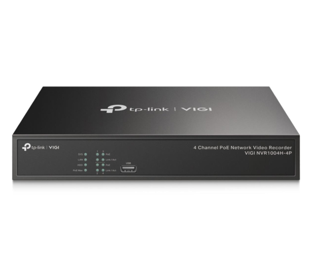 TP-Link VIGI NVR1004H-4P 4-kanałowy sieciowy rejestrator wideo PoE+ - 1146049 - zdjęcie