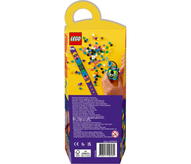 LEGO DOTS 41945 Neonowy tygrys - bransoletka i zawieszka na torbę - 1091593 - zdjęcie 3