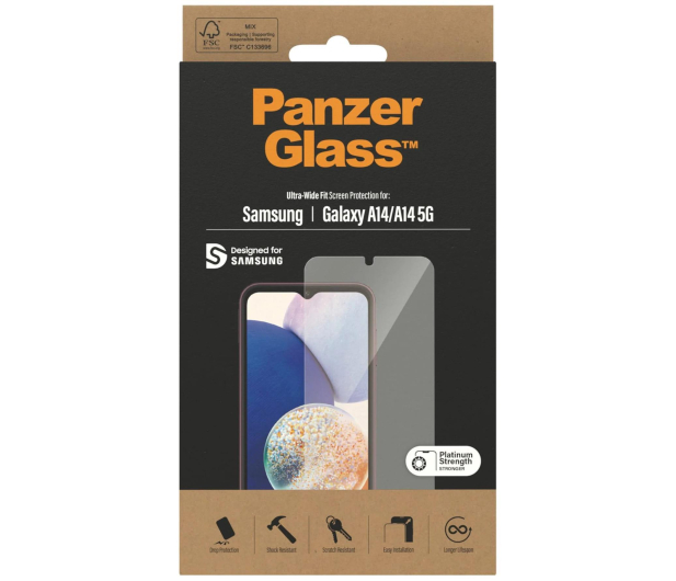 PanzerGlass Ultra-Wide Fit do Samsung Galaxy A14 - 1146931 - zdjęcie 3