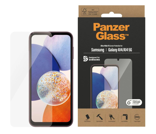 PanzerGlass Ultra-Wide Fit do Samsung Galaxy A14 - 1146931 - zdjęcie