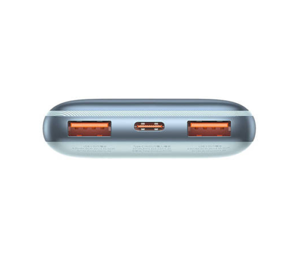 Baseus Bipow Pro 10000mAh, 2xUSB, USB-C, 22.5W (niebieski) - 1140444 - zdjęcie 3