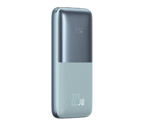 Baseus Bipow Pro 10000mAh, 2xUSB, USB-C, 22.5W (niebieski) - 1140444 - zdjęcie 6