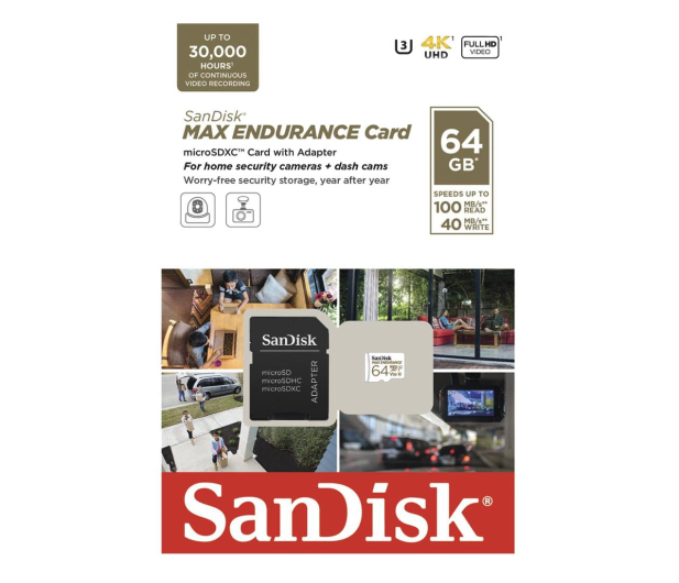 SanDisk 64GB microSDXC Max Endurance UHS-I U3 V30 - 1147215 - zdjęcie 4