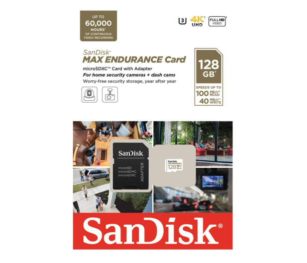 SanDisk 128GB microSDXC Max Endurance UHS-I U3 V30 - 1147216 - zdjęcie 4