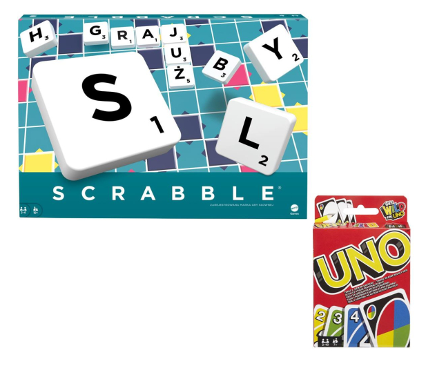 Mattel Zestaw prezentowy Scrabble + UNO - 1142572 - zdjęcie