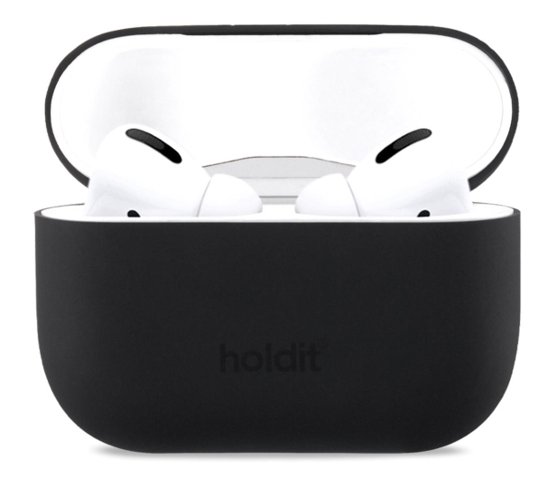Holdit Silicone Case AirPods Pro 1&2 Black - 1148811 - zdjęcie
