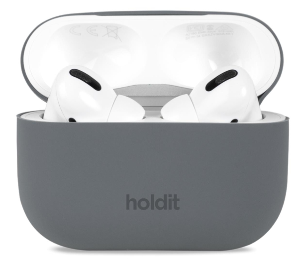 Holdit Silicone Case AirPods Pro 1&2 Space Gray - 1148897 - zdjęcie