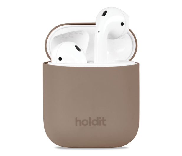 Holdit Silicone Case AirPods 1&2 Mocha Brown - 1148871 - zdjęcie